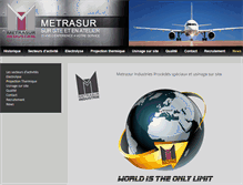 Tablet Screenshot of metrasur.com
